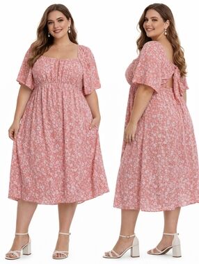 Kojooin Floral Pink Dress